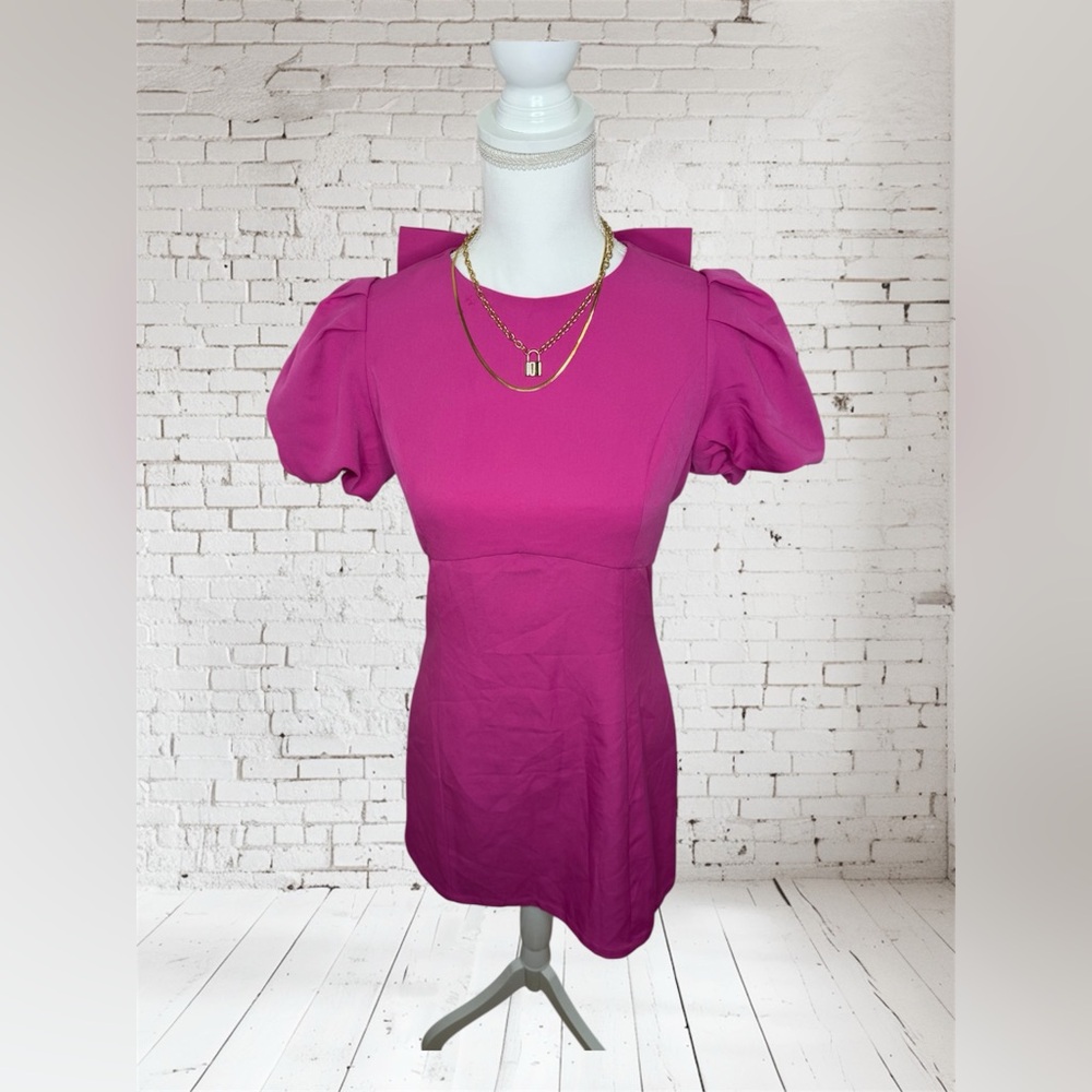 Elegant Pink Mini Dress